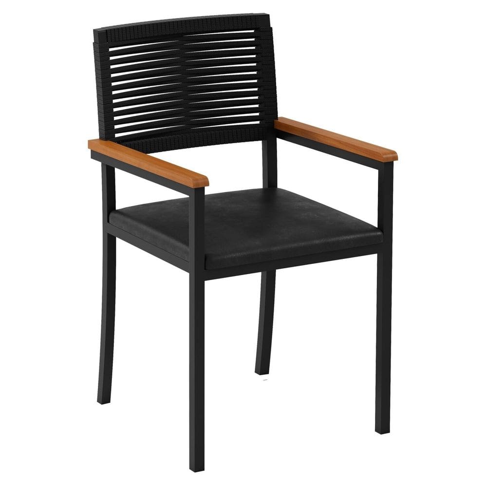 Cadeira com Braço para Sala de Jantar Viena Preto