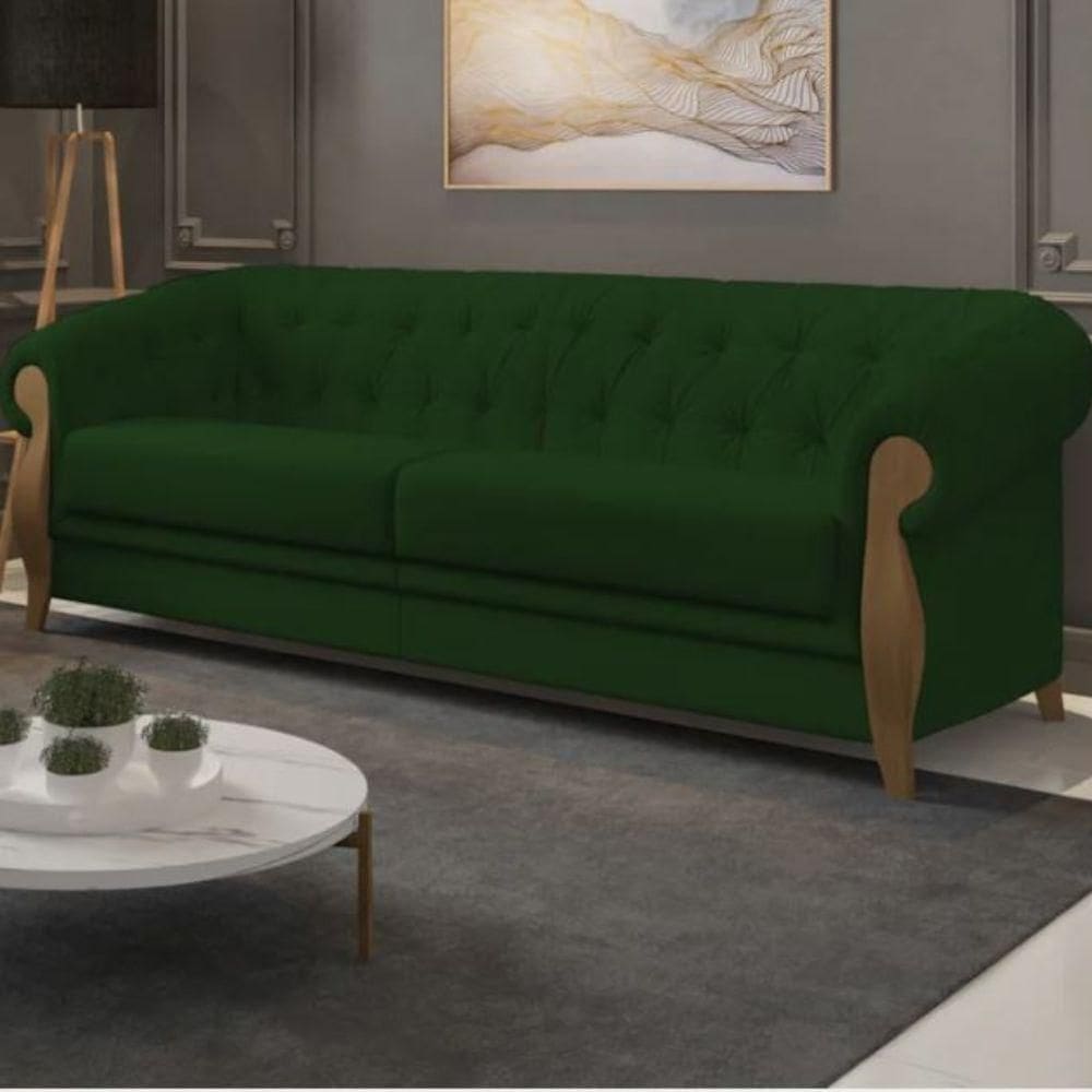 Sofá 4 Lugares Delacroix - élpis Móveis Verde