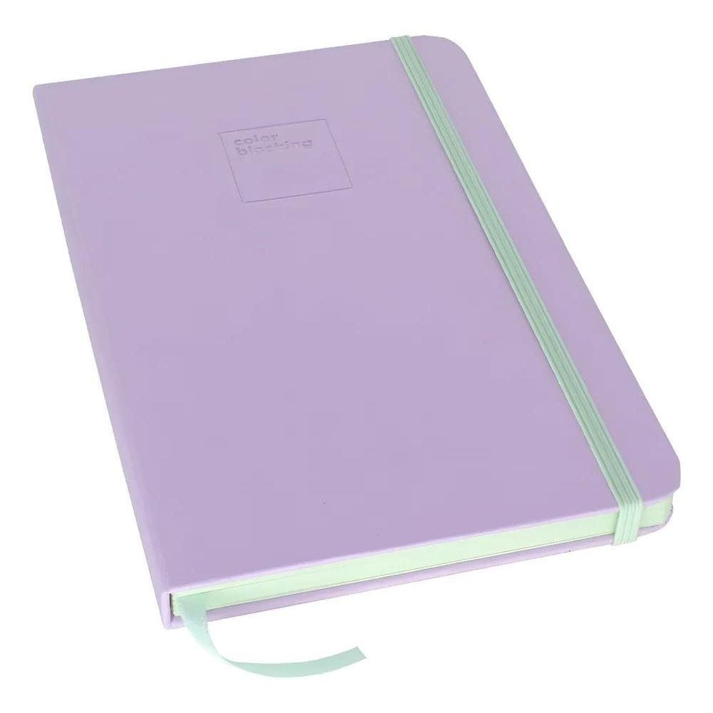 Caderno Para Sketchbook Bullet Journ Coral/Lilás Candy Pauta