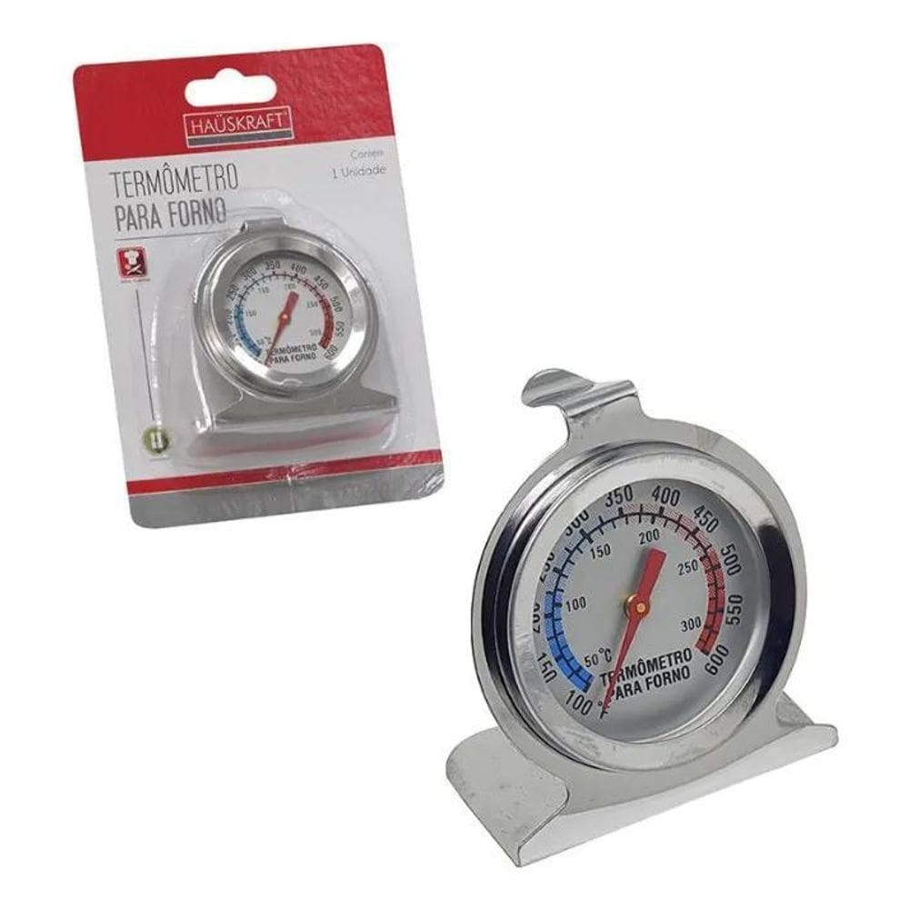 10X Termômetro Analógico Forno 300 Alta Qualidade Inox Com