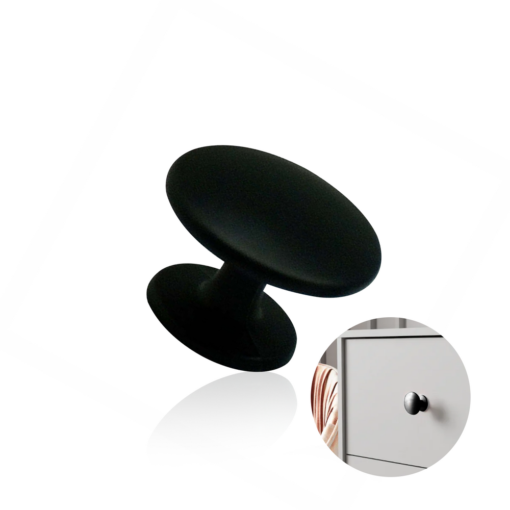 Puxador Ponto Sinnai Preto 30 Mm Il808