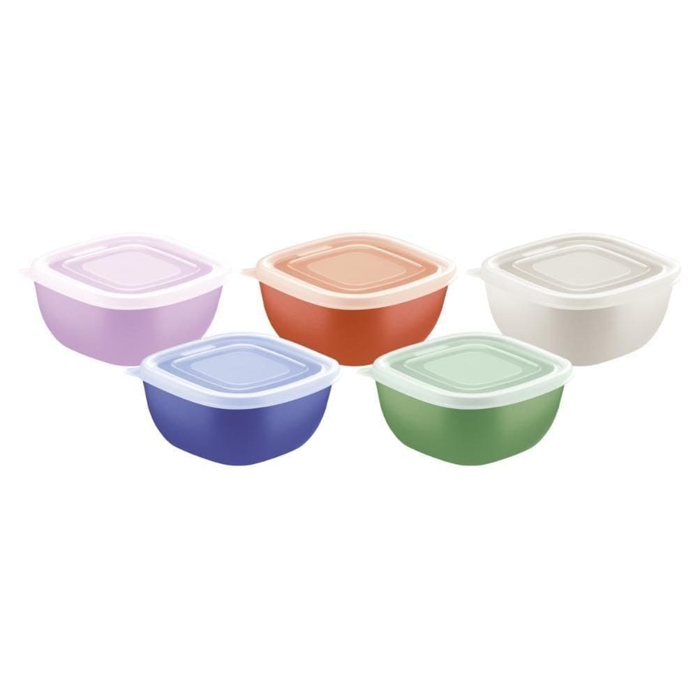 Pote Tramontina Mixcolor Em Polipropileno Com Tampa Transparente 300 Ml