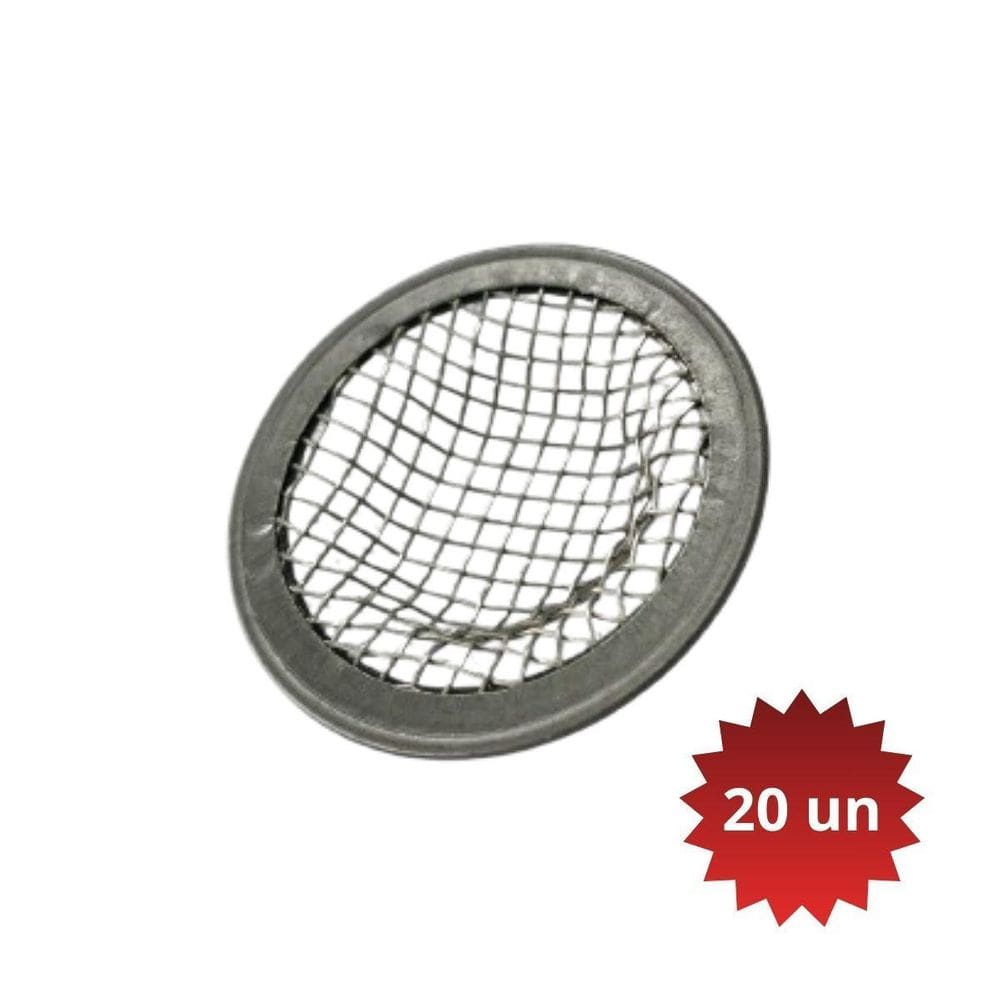 Kit 20 Mini Ralo De Pia Lavatório Japonês 4,5Cm Em Aço Inox