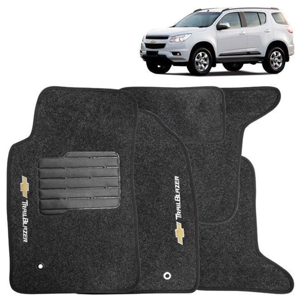 Tapete Automotivo Carpete Com A Bade Em Pvc Gm Trailblazer