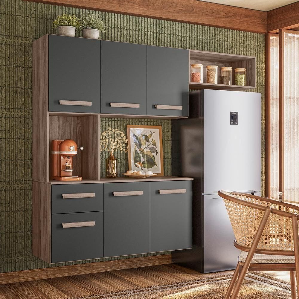 Cozinha Compacta Giulia Carvalho/ Nicioli Carvalho/