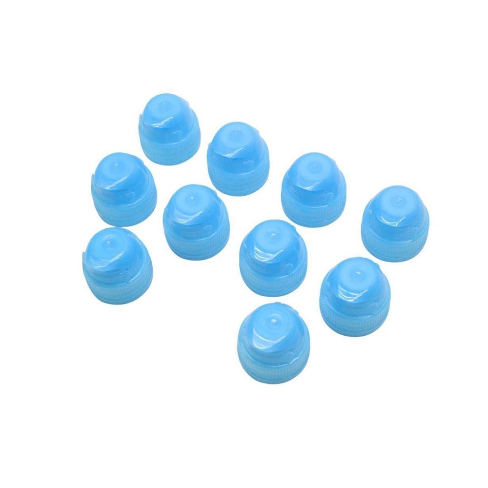 50 Tampas Plásticas Fliptop Sport Com Rosca Bocal 26 Azul