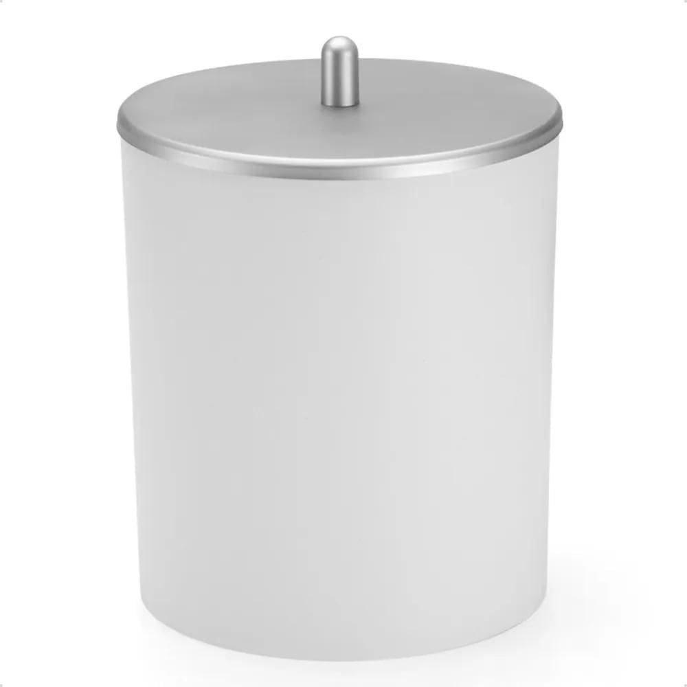 2X Lixeira De Cozinha Escritório Banheiro 5L Tampa Inox