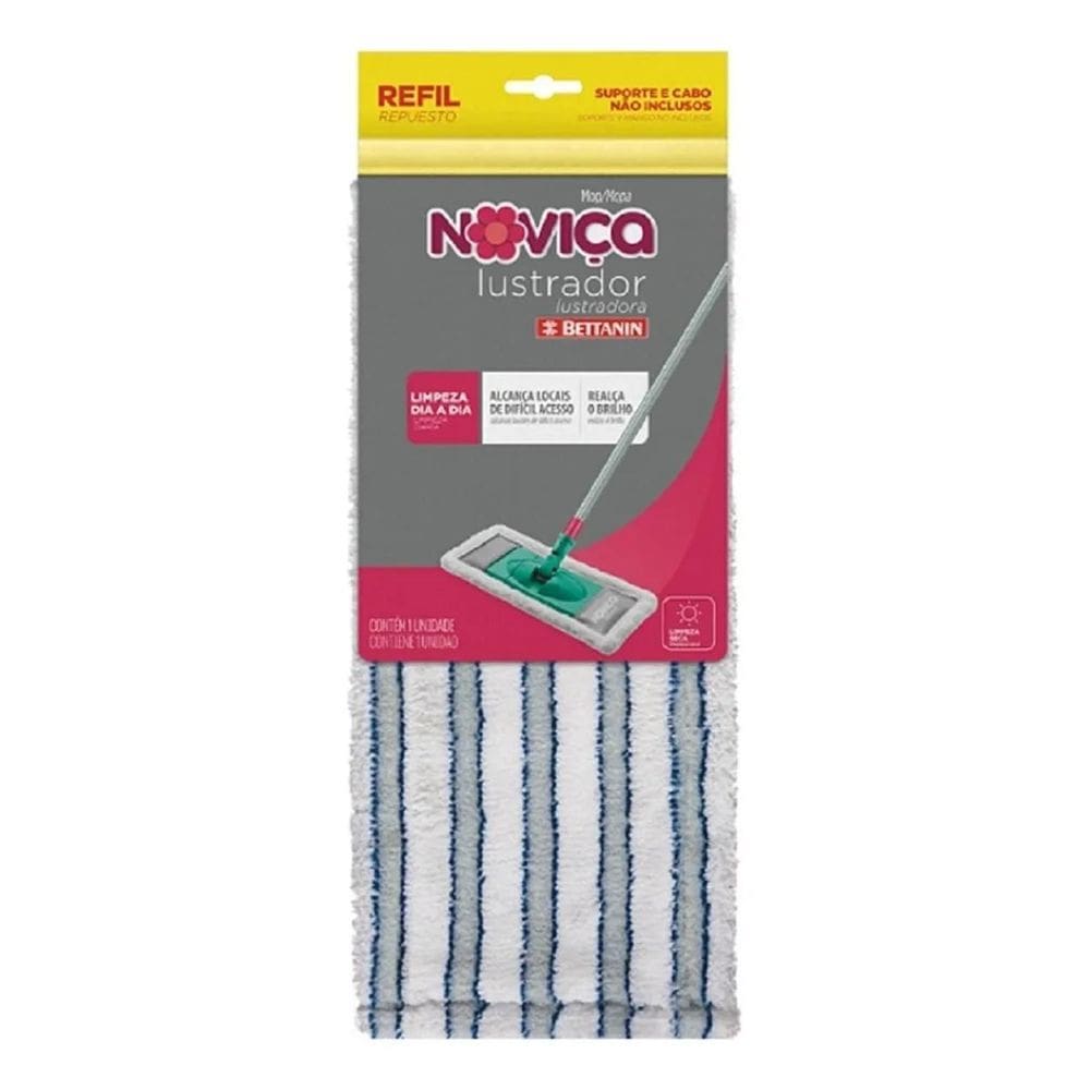 10X Refil Mop Lustrador Noviça - 4716
