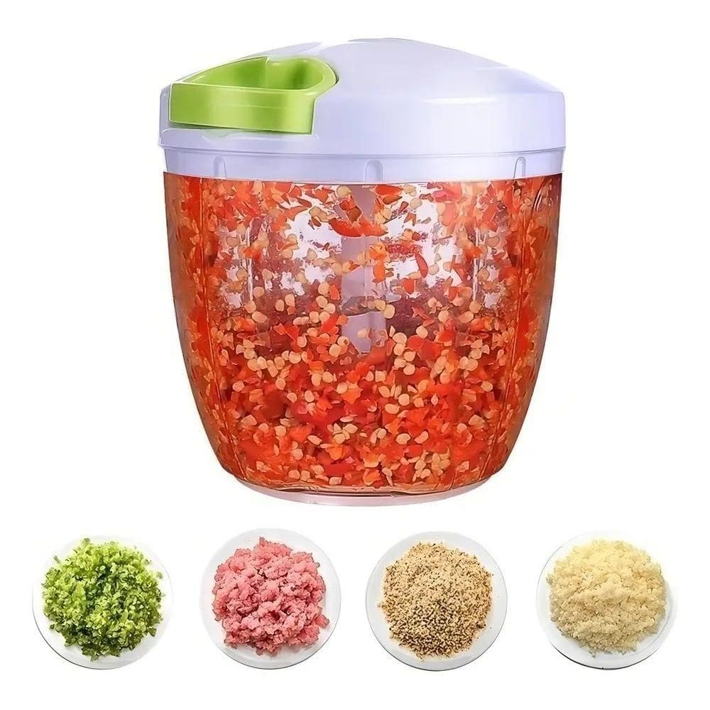 2X Processador Triturador Alho De Alimentos Manual 5 Laminas