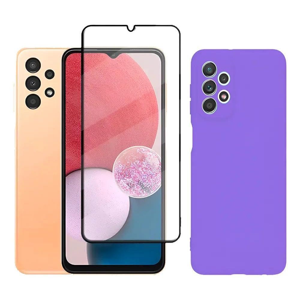 Capa Capinha Case Aveludada + Película 3D Para Galaxy A1 Lil