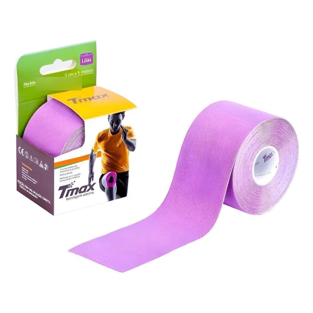 Fita Tape Bandagem Adesiva Elástica Tmax Kinesiology Pre Lil
