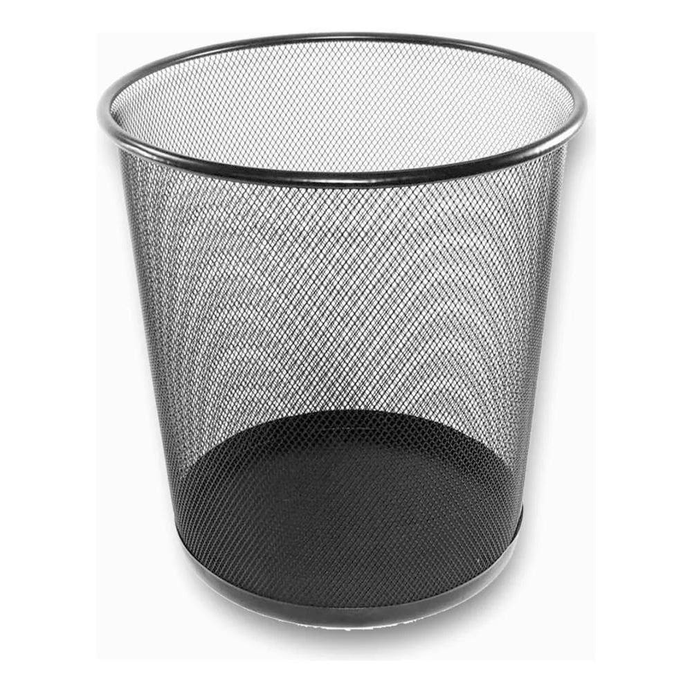 Lixeira Metal Aramado Telada Cesto Escritório 12 Litros