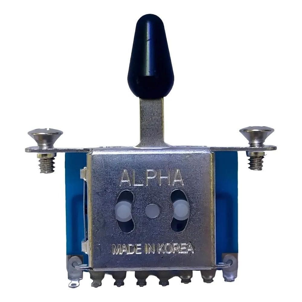 Chave Seletora Guitarra Strato 5 Posições Alpha Knob Preto