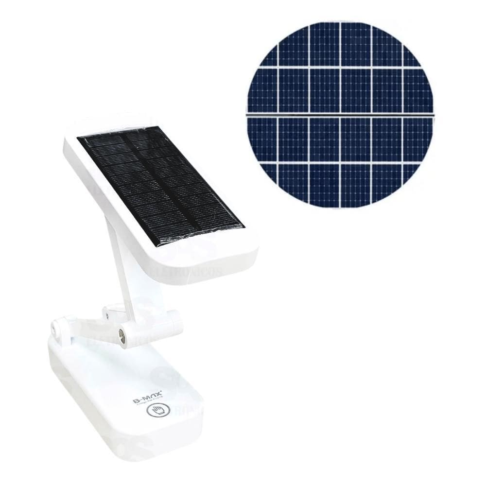 Luminária Mesa Articulável Recarregável Touch Painel Solar