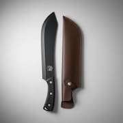 Faca Aço Cozinha Carne Churrasco Black Lâmina Preta 9,5”