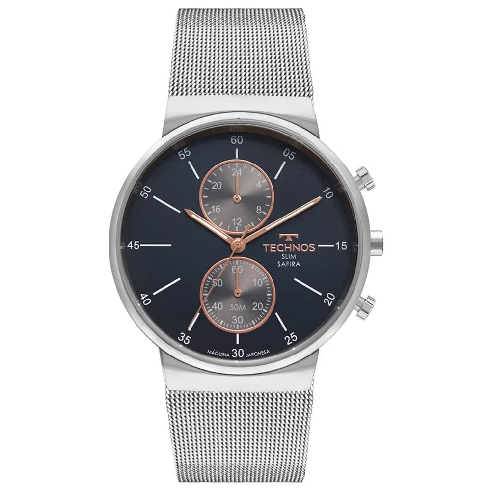 Relógio Technos Masculino Slim Prata Vd36ab/1A