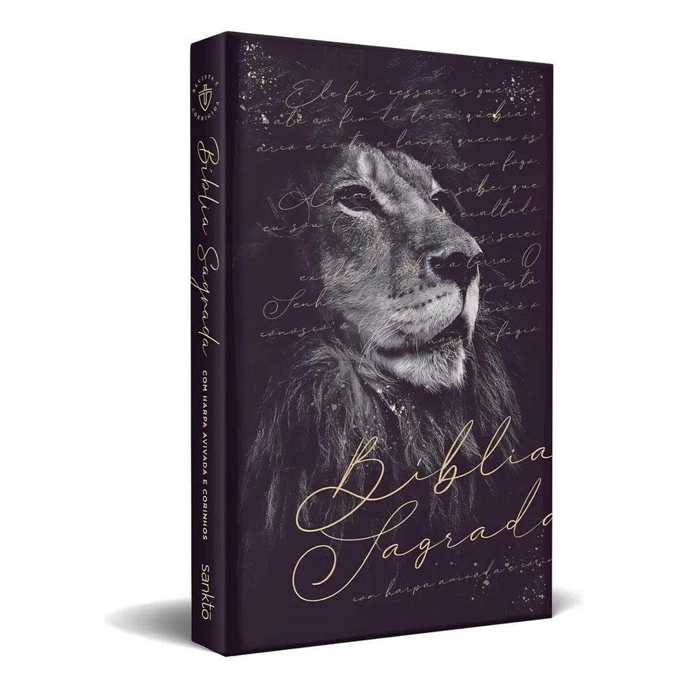 Bíblia Sagrada Leão Aslam Com Harpa E Corinhos Arc Premium