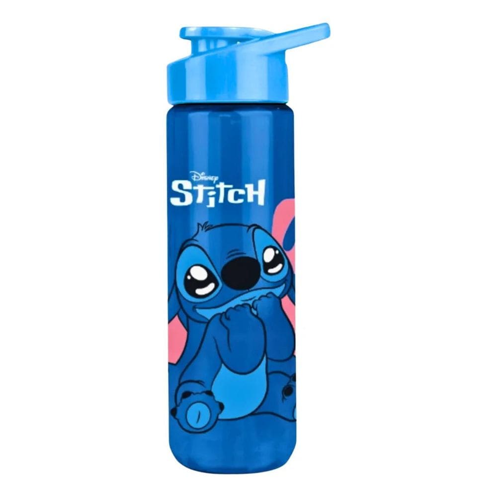 2X Garrafa De Água Stitch Squeeze 700Ml Academia Escolar Cor