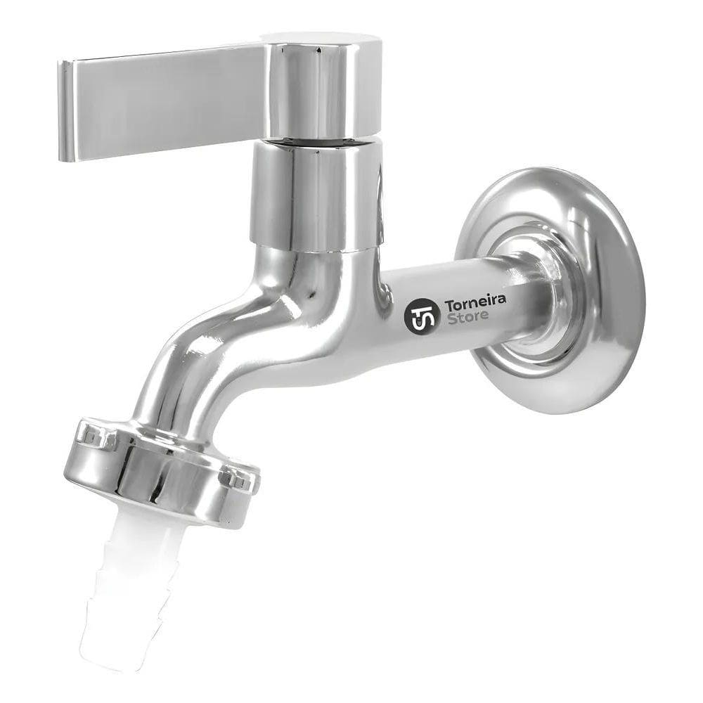 Torneira Tanque Jardim Máquina Lavar Cromada 1/4 Volta Croma