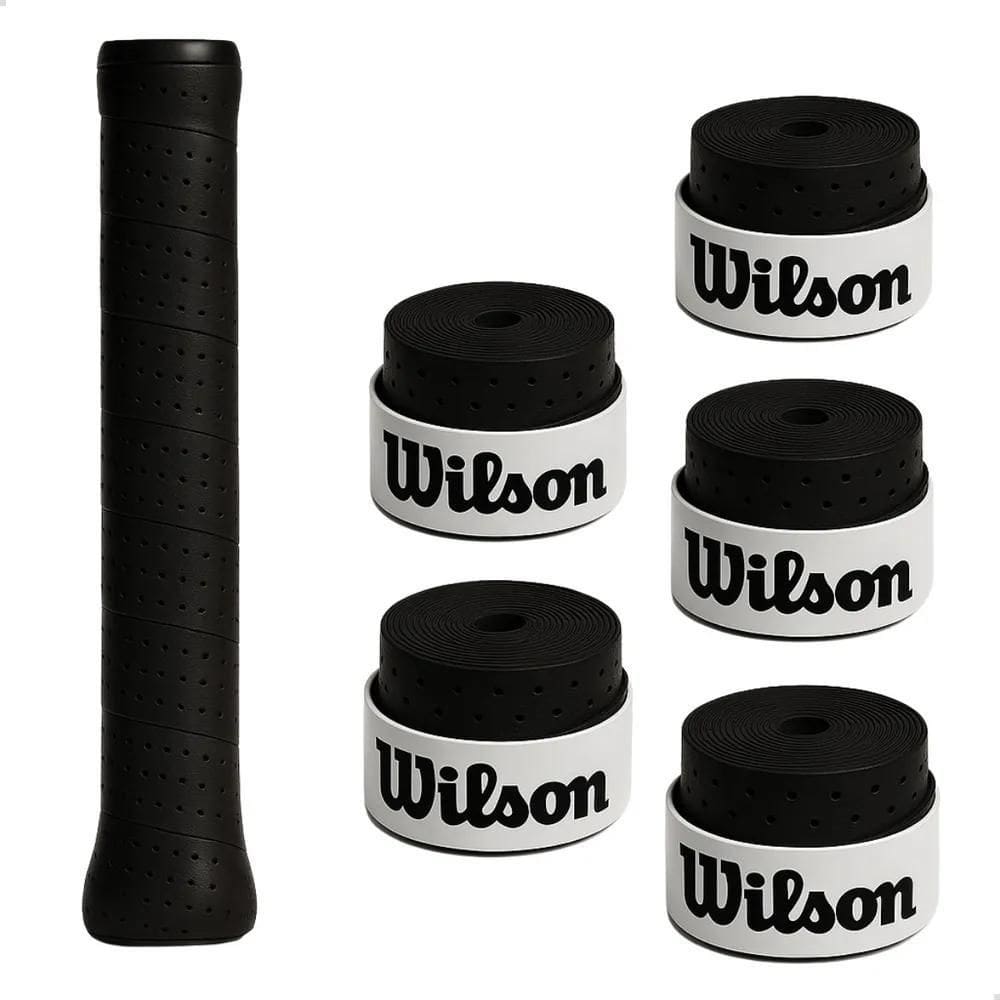 Kit 5 Un Overgrip Raquete Beach Furado Wilson - Env Imed Pre