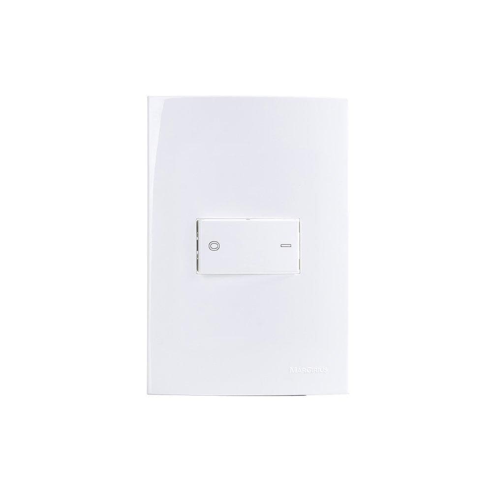 Interruptor Bipolar Simples Margirius Sleek 25A Placa 4X2