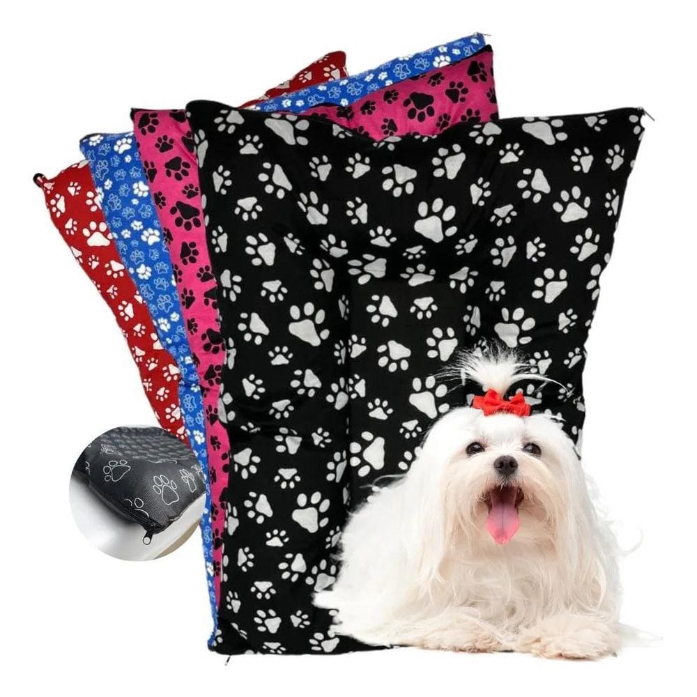 Colchonete Para Cachorro Gato Caminha Pet 62X50 C Vermelho