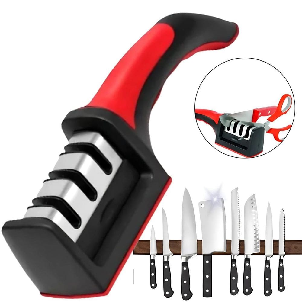 Afiador De Facas 3 Estágios Com Alta Qualidade