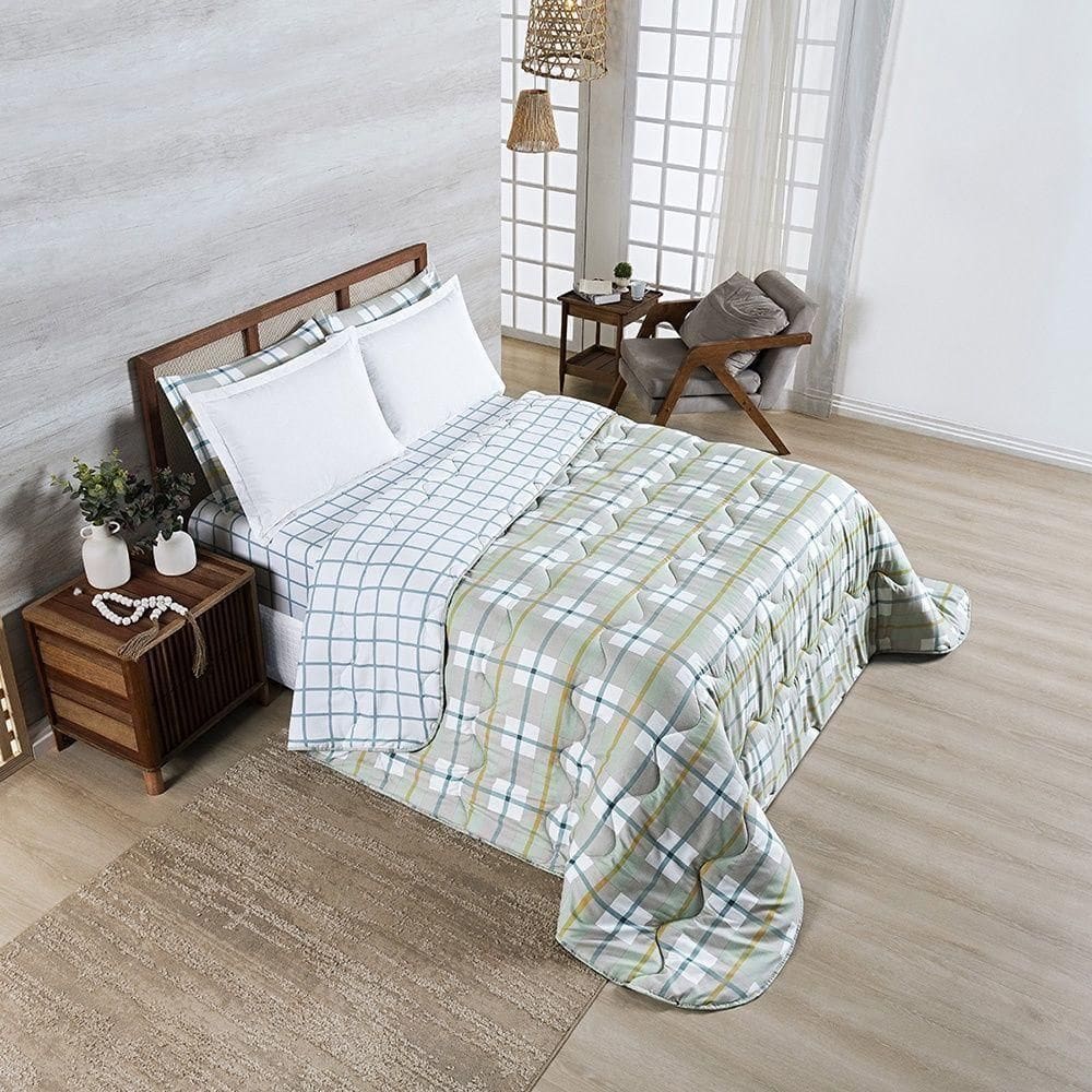 Edredom Afeto 400 Fios Queen 01 Peça 100% Poliéster - York