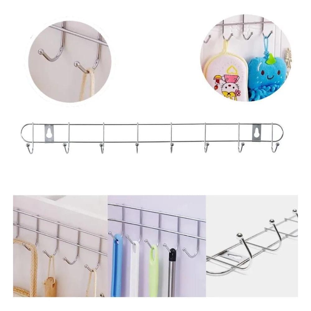Suporte Organizador Para Vassouras Pendurar Objetos Despensa
