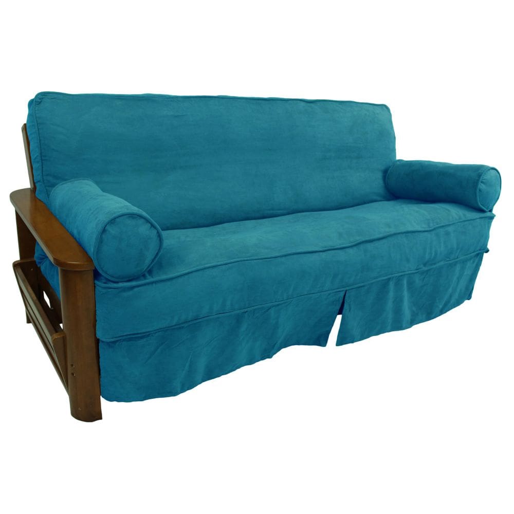 Conjunto de capa de futon Blazing Needles Full Aqua Blue 191x137 cm