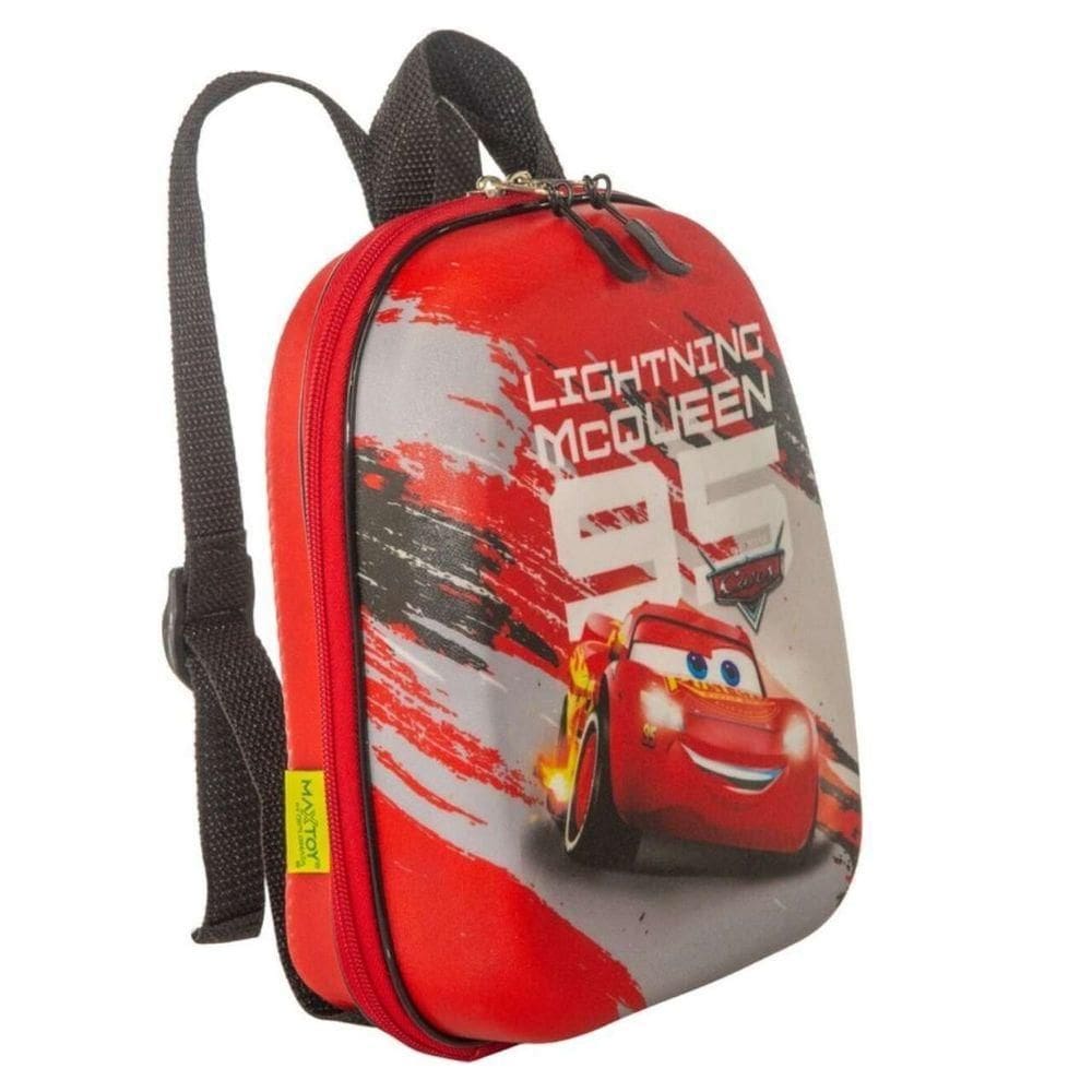 Mochila Escolar Infantil Cars Mcqueen Tamanho P