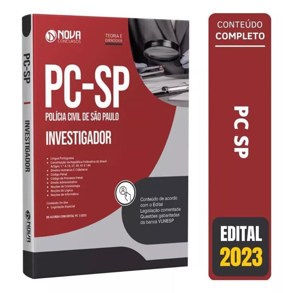 Apostila PC SP 2023 - Investigador | Concurso Polícia Civil
