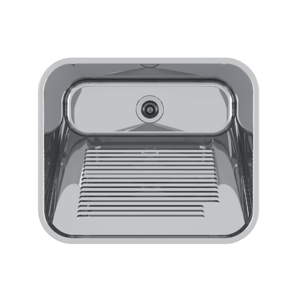 Tanque Mekal 60 Litros em Aço Inox Alto Brilho 60x50x28,5 cm CT60