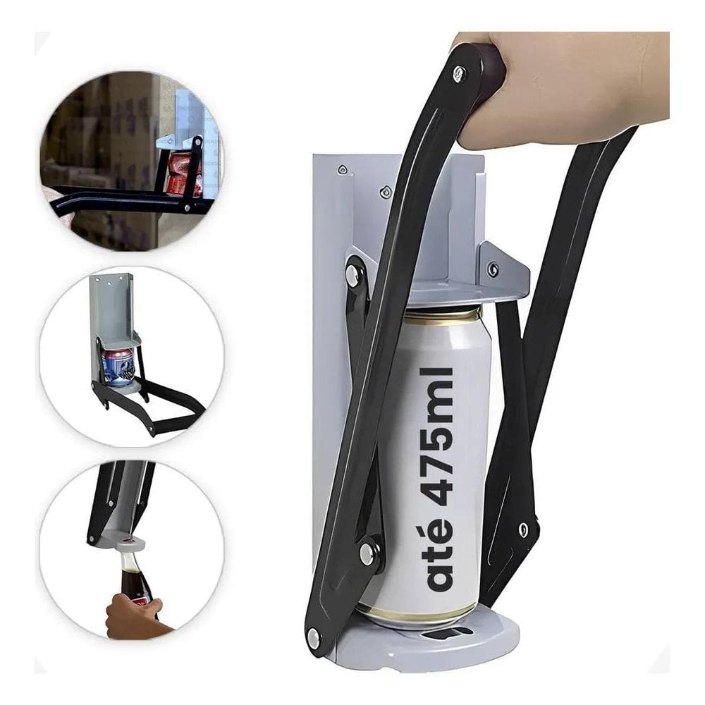 10X Amassador De Latinhas Reforçado Latas Cerveja Com Abrid