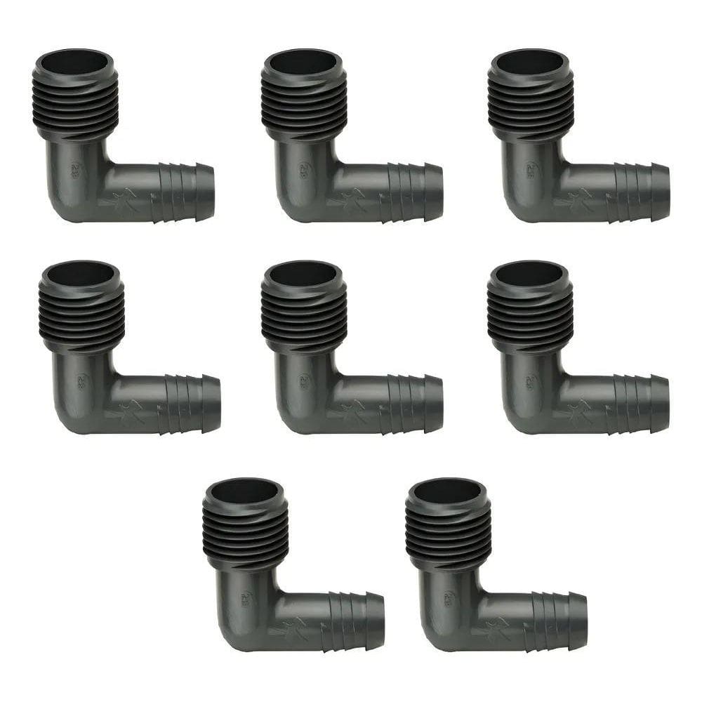Conexão Rain Bird Sbe-050 Cotovelo 1/2 - Kit 10 Peças Marrom