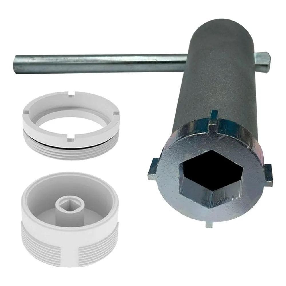 Chave Soquete + Sede + Contra Sede Para Válvula Hydra Deca