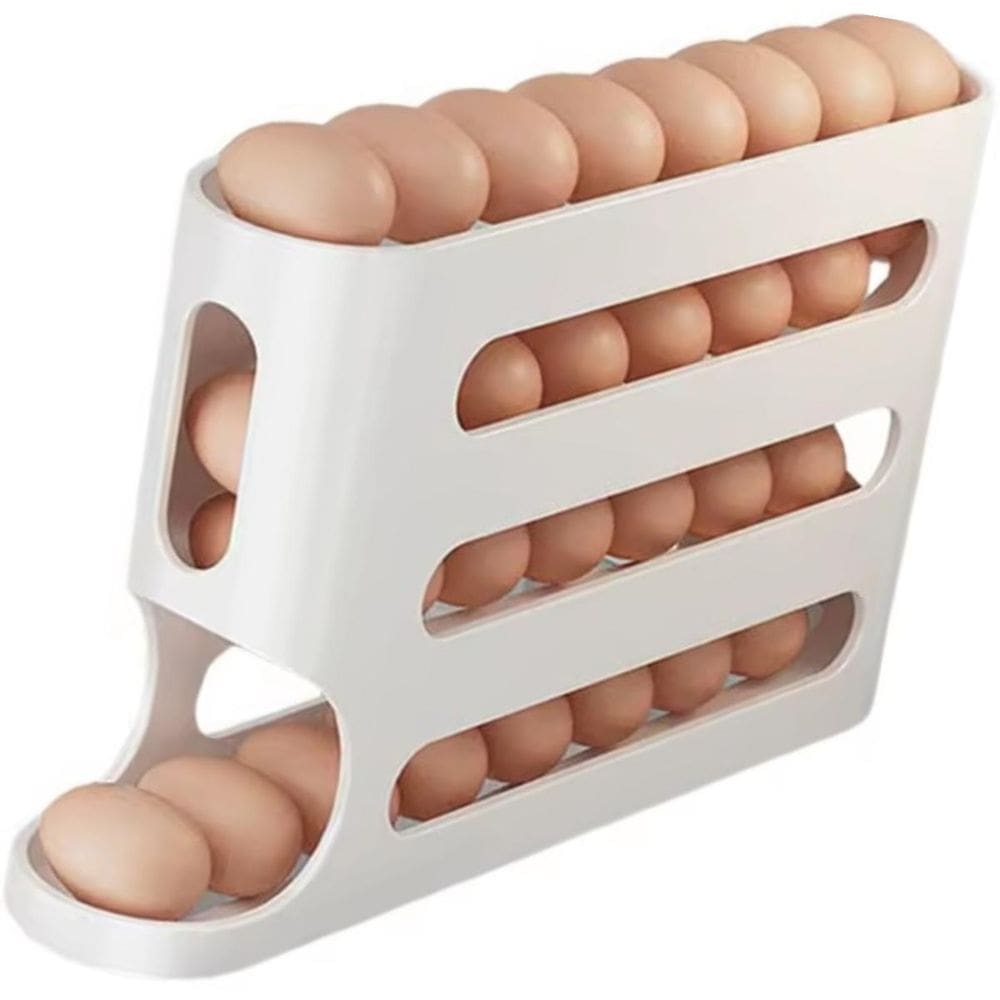 Suporte Dispenser Ovo Organizador Bandeja Geladeira 4 Níveis