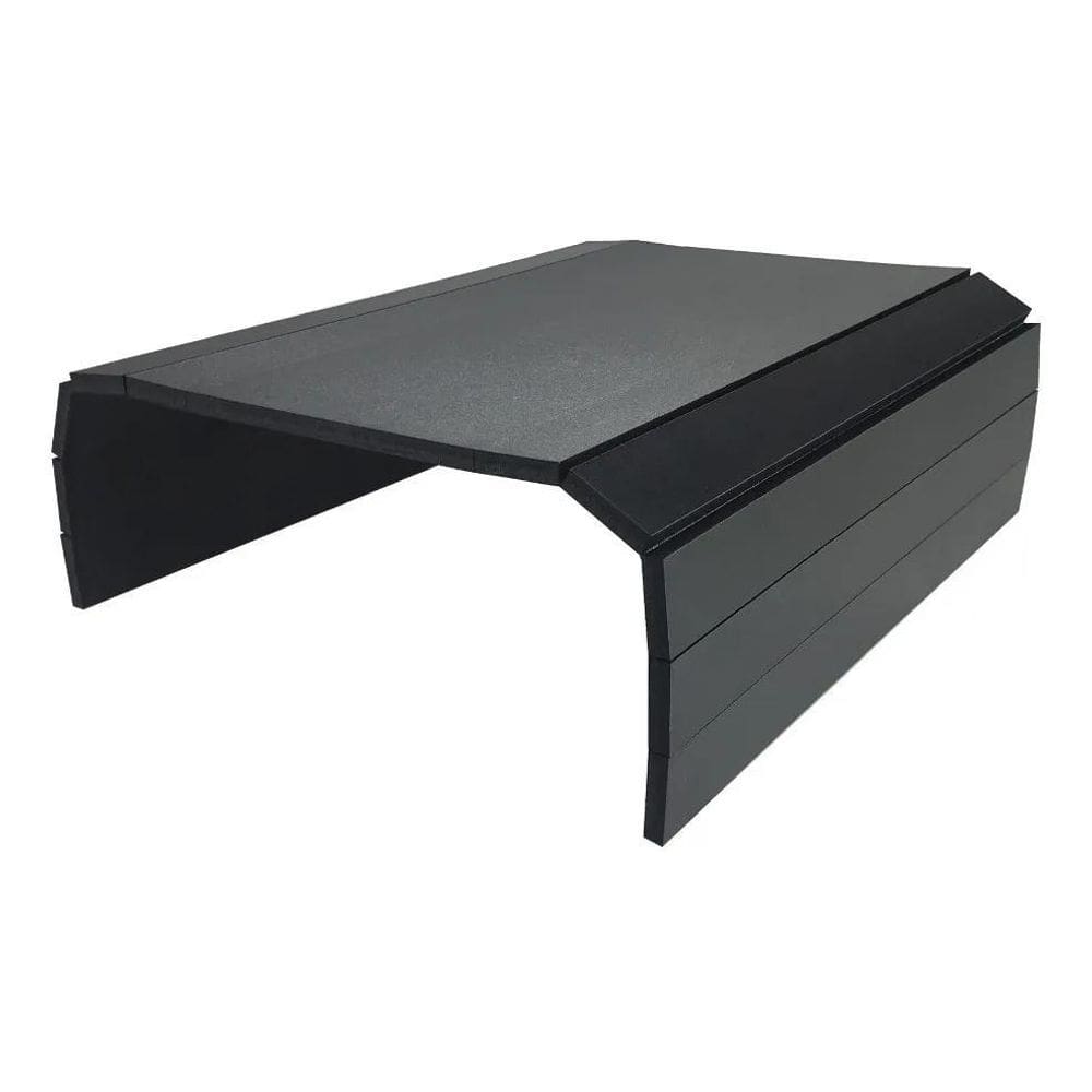 Esteira Apoio Braço Sofá Sala Premium Preta Lisa Mdf Et030