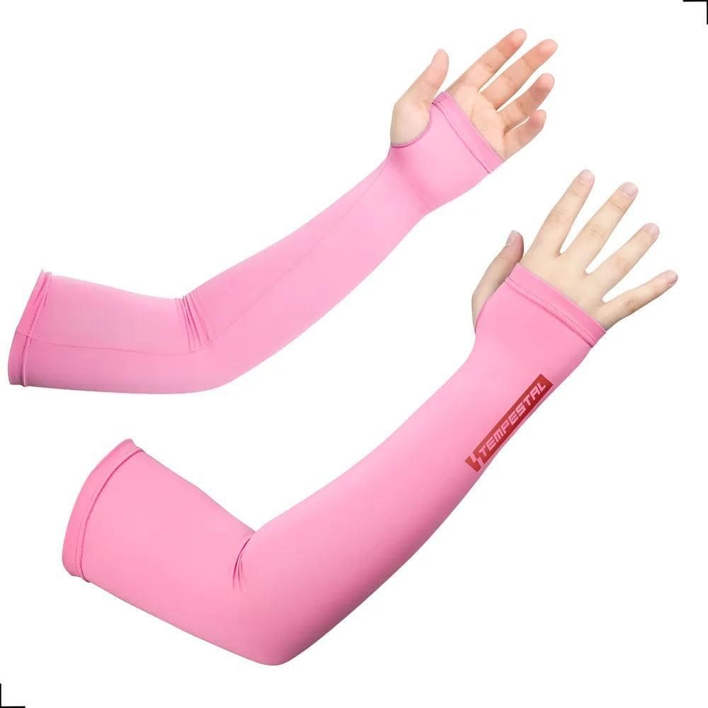 Manguito Infantil Proteção Uv50 Futebol Esportes Rosa Shock