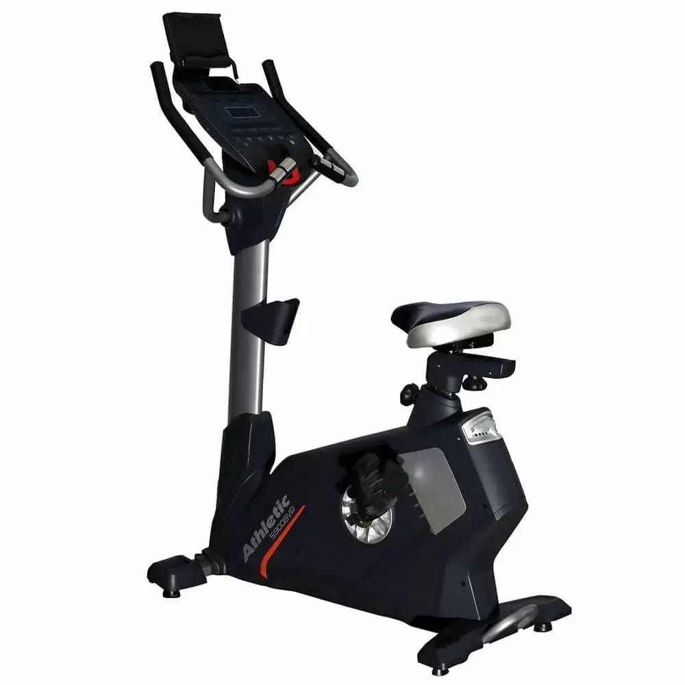 Bicicleta Vertical Profissional Athletic 5900BVP 150kg 15kg Inércia 20 Níveis Eletrônicos