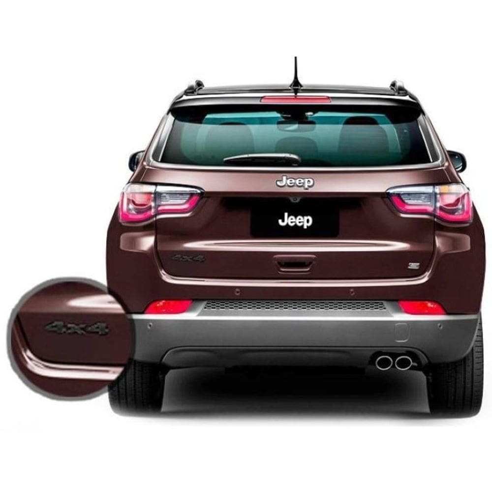 Letreiro 4X4 Renegade E Compass 2015 A 2020 Black Piano