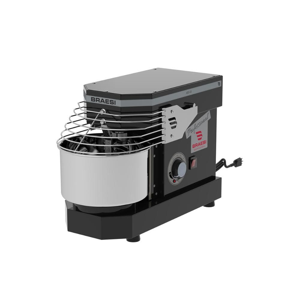 Amassadeira Espiral 3 kg 10 Velocidades Aes-03 Preta Bivolt - Braesi