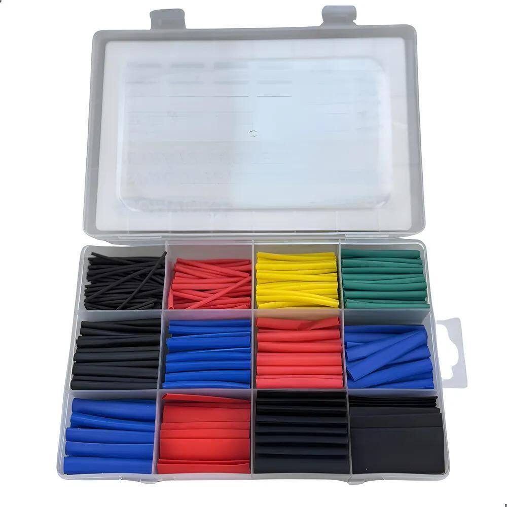 Espaguete Tubo Termo Retrátil Colorido Kit 530 Peças E Caixa