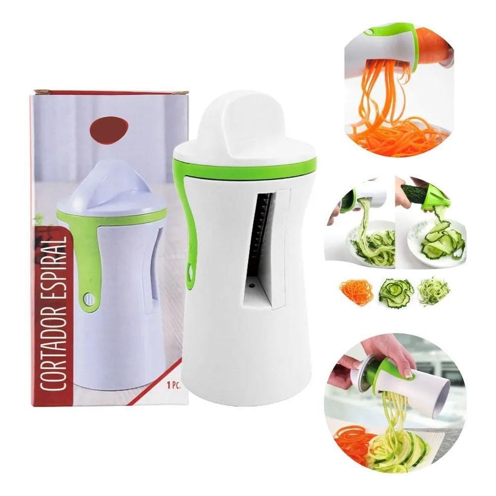 3X Macarrão De Abobrinha Cortador Espiral Espaguete Legumes