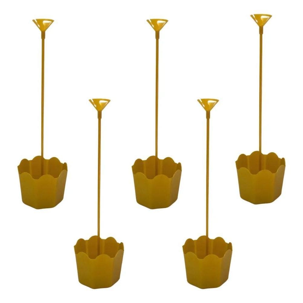 Centro De Mesa Aniversário Cachepot Suporte Balão Ki Dourado