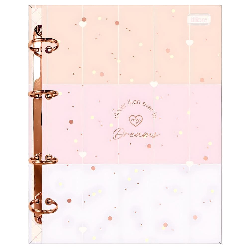 Caderno Argolado Cartonado Colegial Soho 80 Folhas 17,7cm x 24cm - Tilibra | Papelaria | Decorado | Escolar | Meninas |