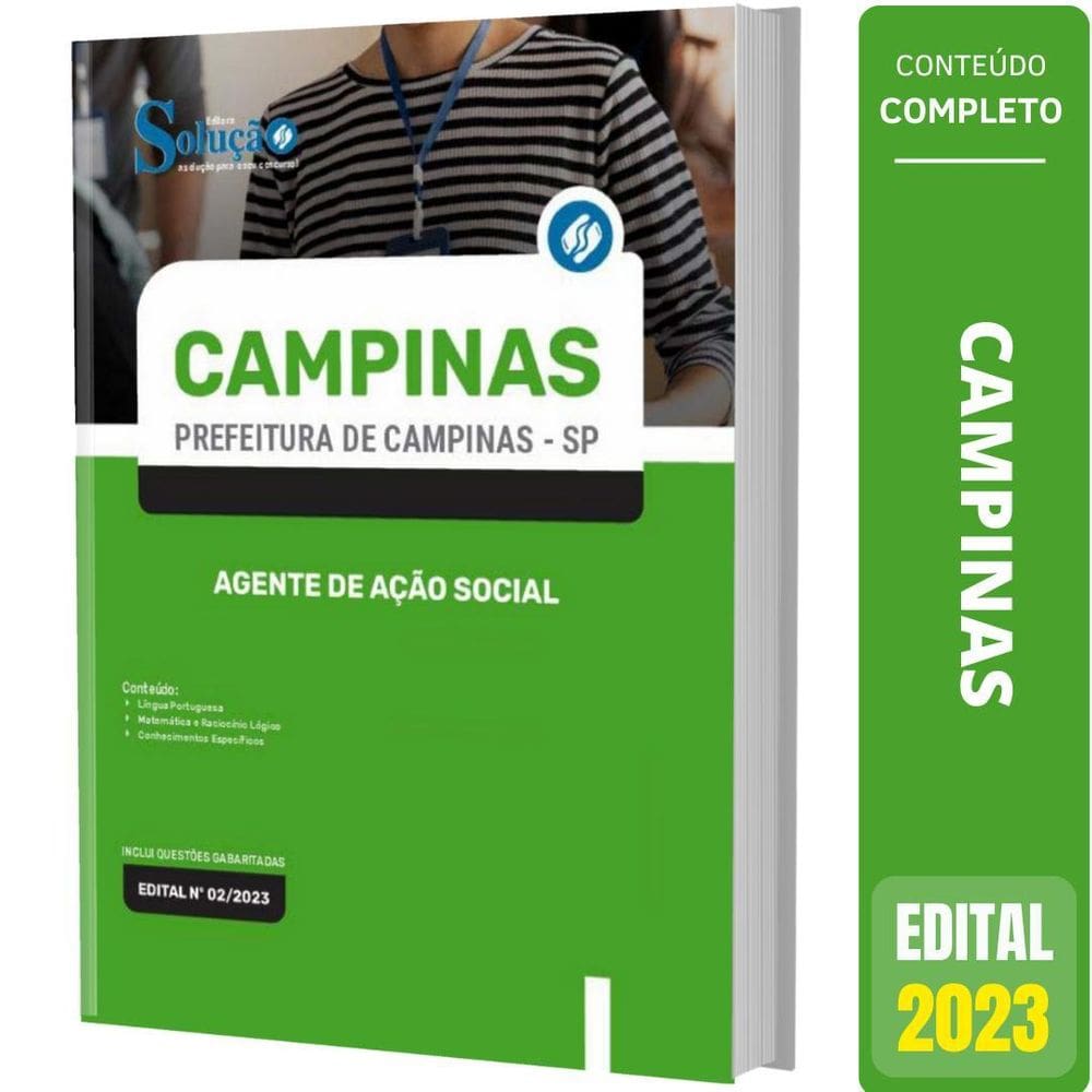 Apostila Concurso Campinas Sp - Agente De Ação Social