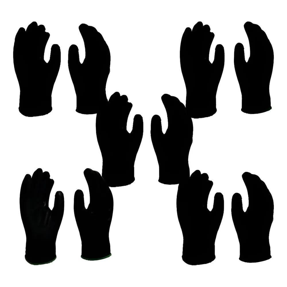 05 Luva Anti-Estática Tamanho G Para Eletrônica Esd Preta