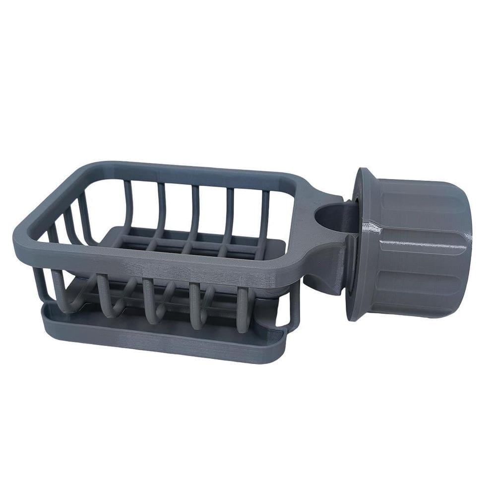 Suporte Esponja De Pia Bucha Para Torneira Cinza Ajustável