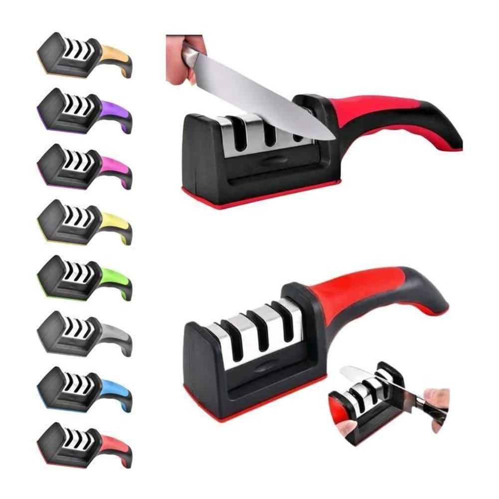 Amolador De Facas E Afiador Com 03 Opções